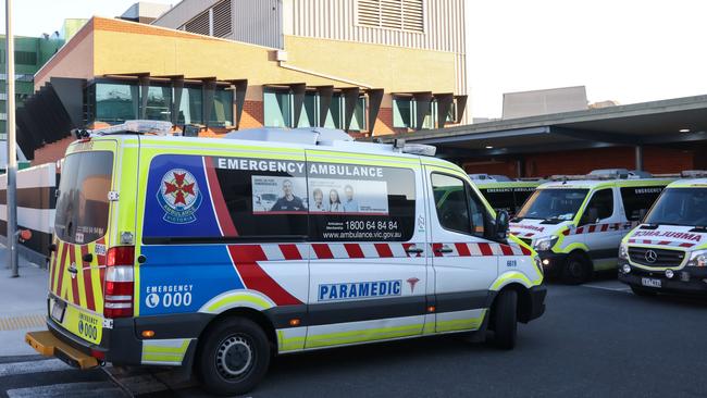 Ambulance ramping and bed blocks at hospitals are impacting on response times. Picture: Ian Currie