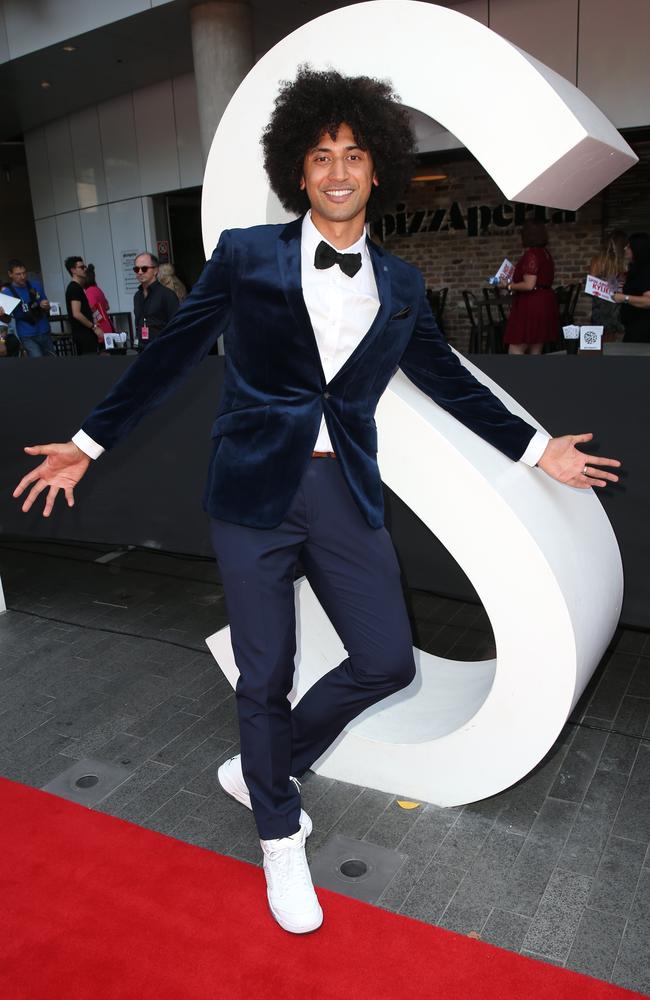 Krit Schmidt pictured arriving on the red carpet at the 2015 ARIA Awards held at The Star in Pyrmont, Sydney. Picture: Richard Dobson