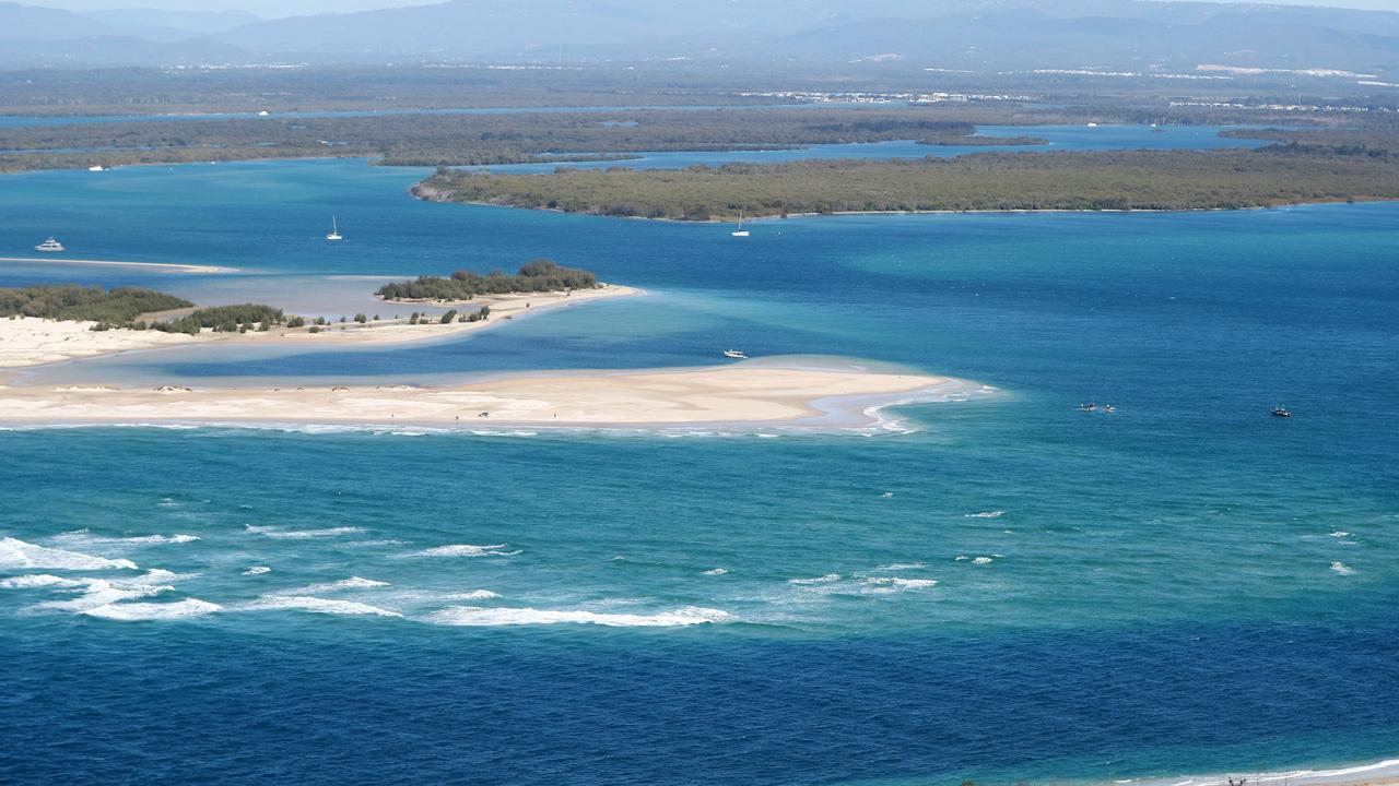 The search for the missing Yak-52 plane around South Stradbroke Island (Jumpinpin) where the pilot and passenger on board are still missing. Picture: NIGEL HALLETT