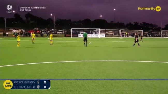 Replay: FSA Junior Girls Cup and Community Women's Cup finals - Artificial pitch 1 - Adelaide University Red v Fulham United Red (U13 Junior Girls Cup)