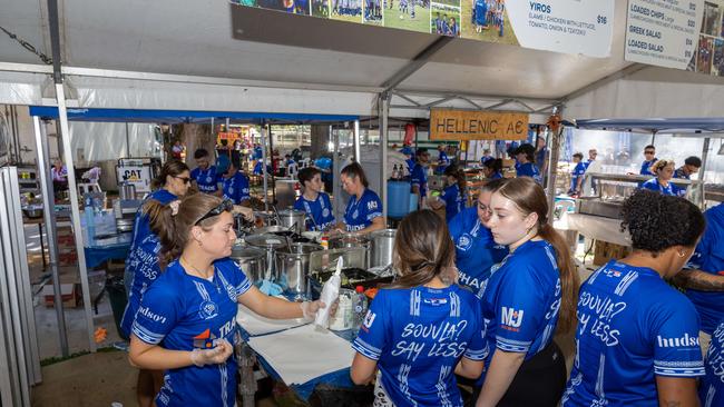 Next door, the Hellenic community was also in full swing. Picture: Pema Tamang Pakhrin