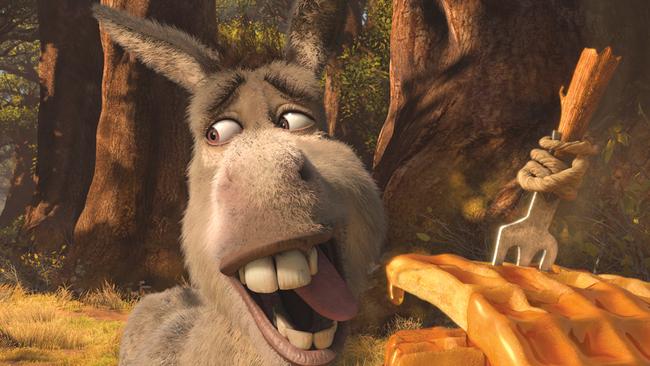 EMBARGOED TIL SEPT 6: Dreamworks characters ... Donkey from Shrek. Picture: Dreamworks