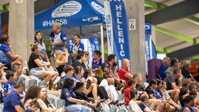 Fans in the stands at the fifth GleNTi Cup clash – 2025. Picture: Pema Tamang Pakhrin