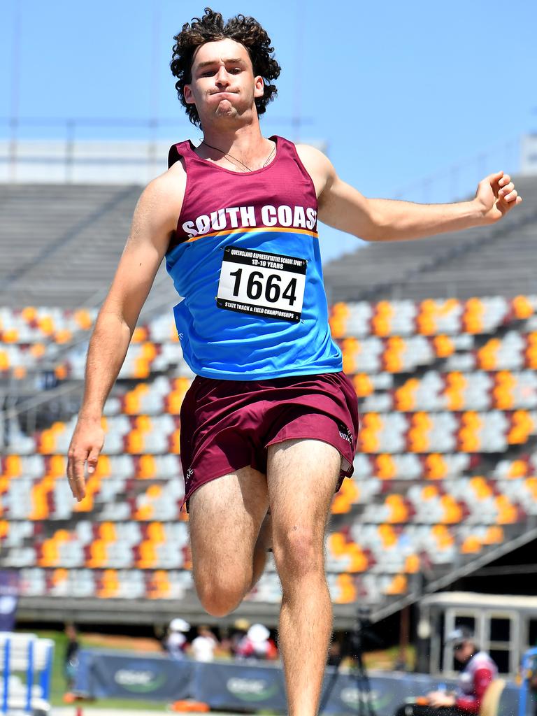 Queensland Representative School Sport track and field championships in Brisbane. Saturday October 12, 2024. Picture, John Gass