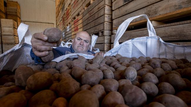 He has two properties at Kangaroo Flat and Buchfelde. Picture: Brett Hartwig