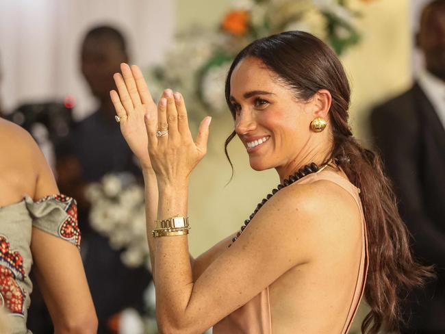 Meghan uncovered her own Nigerian heritage in recent years. Picture: Kola Sulaimon/AFP