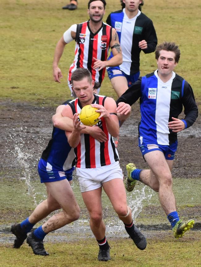 Alexandra battles it out with Warburton Millgrove. Picture: Michelle Jack