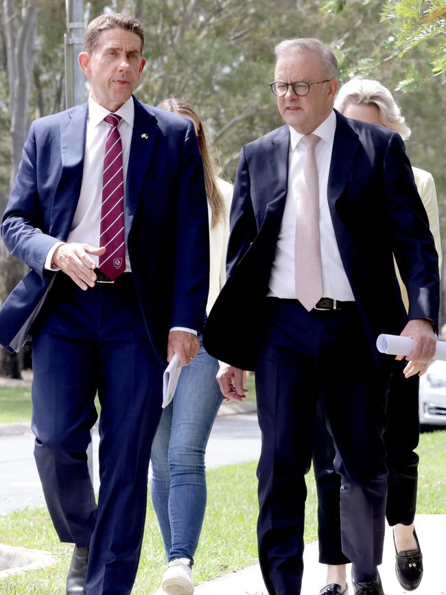 Cameron Dick and Anthony Albanese