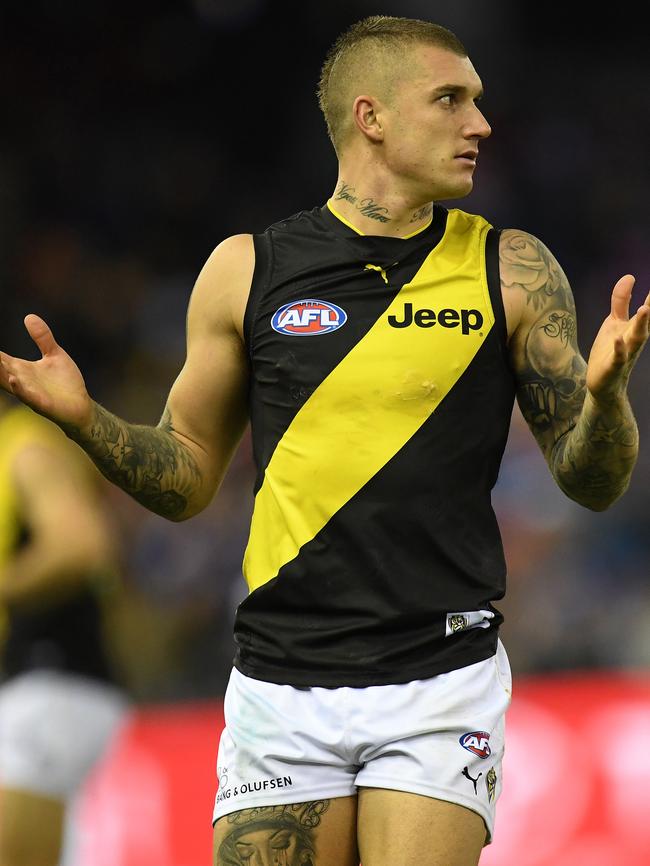 The Tigers have done plenty for Dustin Martin, writes Mark Robinson. Picture: AAP