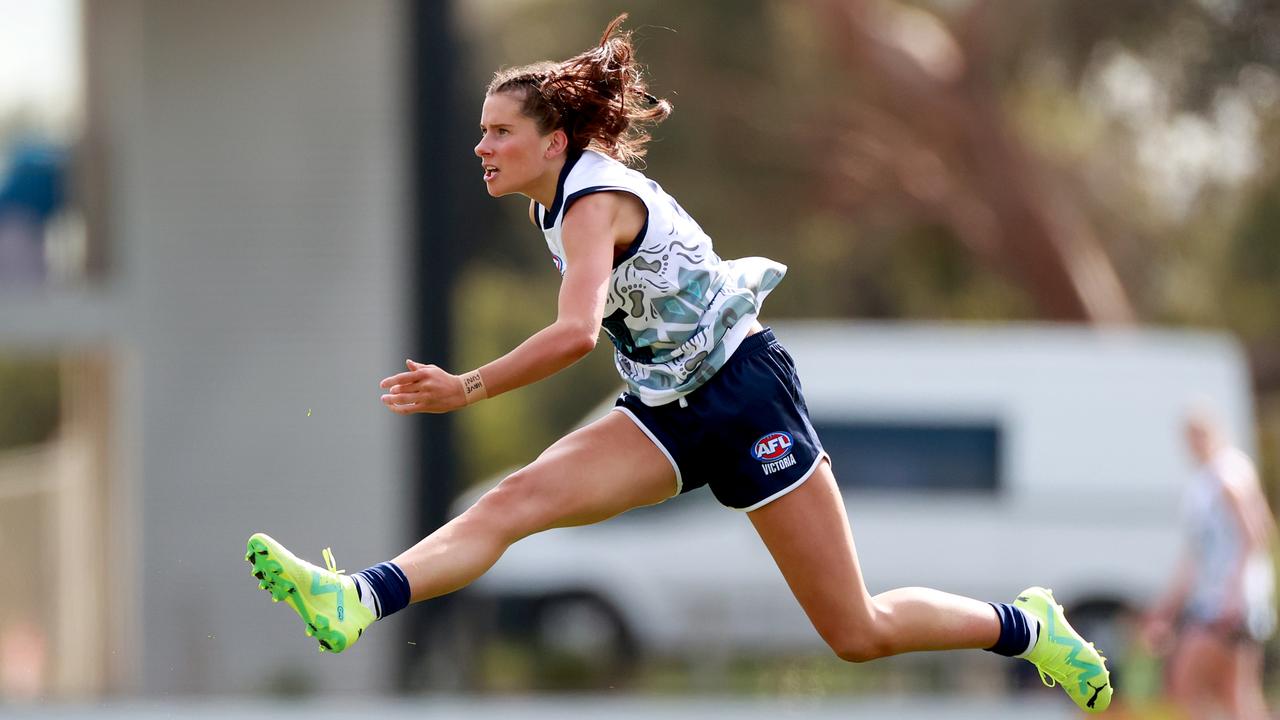 Bryde O'Rourke joined the Cats as a father-daughter pick. Picture: Kelly Defina/AFL Photos