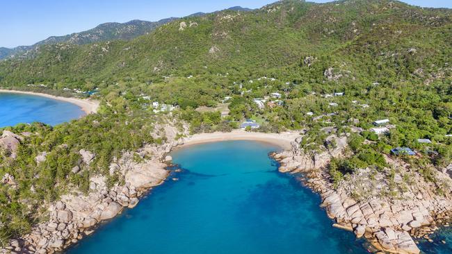 Aerial shot of Magnetic Island. Photo: Megan MacKinnon.