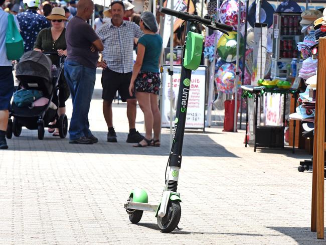 A Lime Scooter in Brisbane. Picture: AAP/John Gass