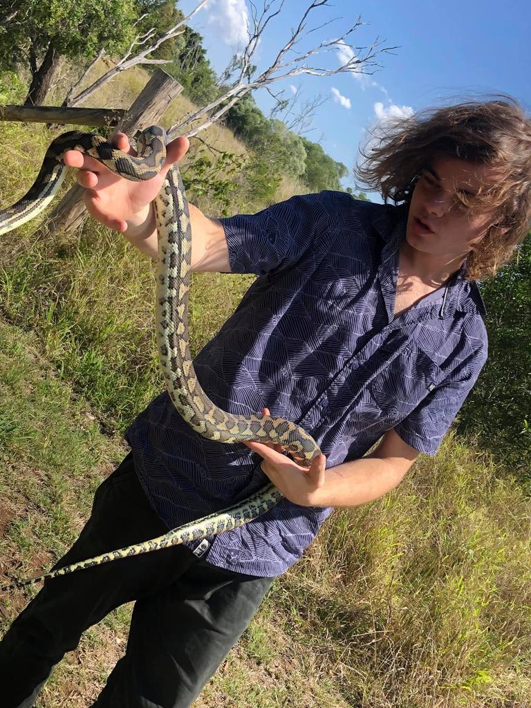 Jake Stinson is the region's youngest snake catcher and in summer he can receive up to 15 calls or more per day.