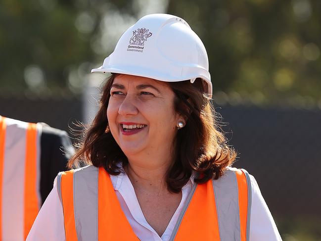 19/08/2019:  Premier Annastacia Palaszczuk responds to pressure to sack her chief of staff after the stateÕs integrity watchdog the CCC confirmed allegations against David Barbagallo, if proven, amounted to corruption, at a press conference to open a upgraded section of the Logan Motorway at Berrinda, south of Brisbane. Lyndon Mechielsen/The Australian