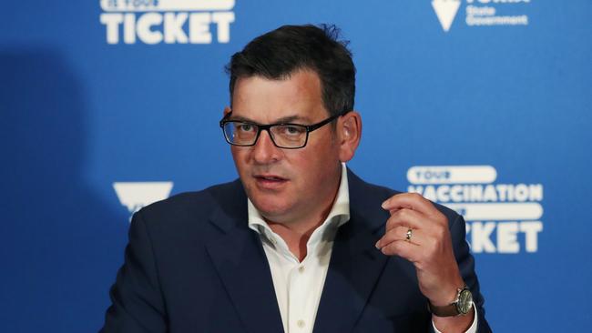 Victorian Premier Daniel Andrews is expected to give a Covid update on Friday. Picture: NCA NewsWire / David Crosling