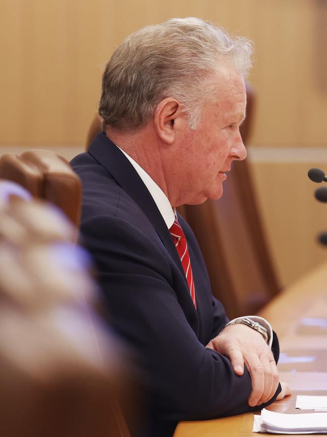 Mike Grainger former chair. TT-Line Spirits Project inquiry at parliament house Hobart. Picture: Nikki Davis-Jones