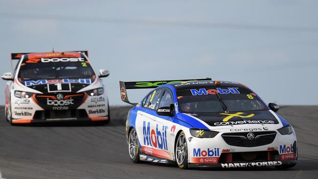 Nick Percat leads Scott Pye’s Commodore ZB at The Bend. Picture: Daniel Kalisz/Getty Images