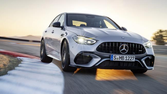 Mercedes-Benz AMG’s new C63 Hybrid dials up the horsepower. Picture: Supplied.