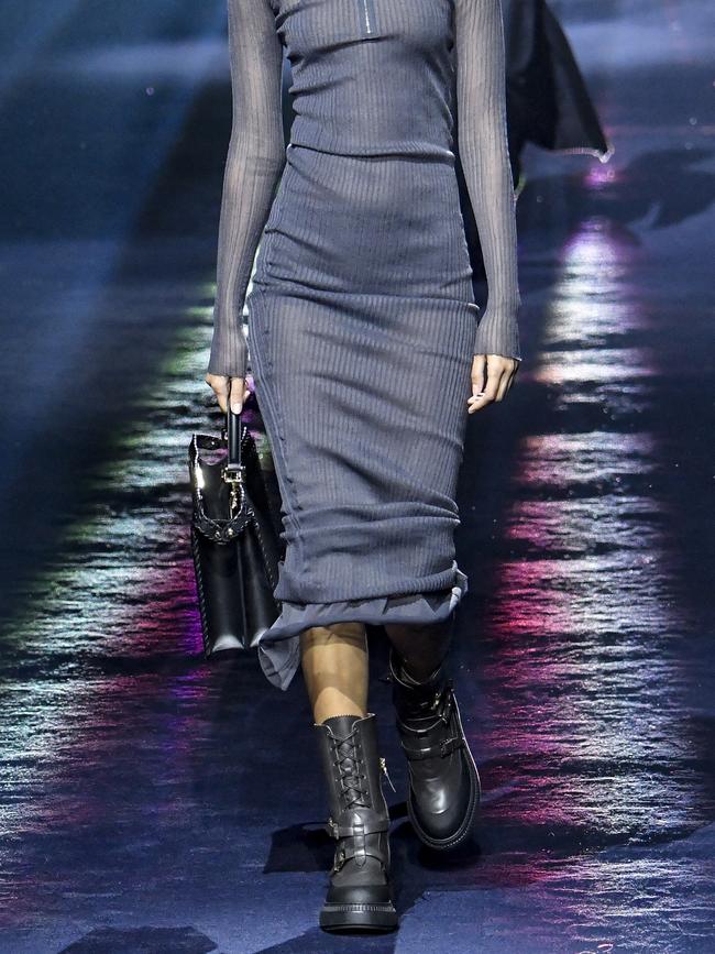 Fendi on the A/W 23/24 runway. Picture: Victor VIRGILE/Gamma-Rapho via Getty Images.