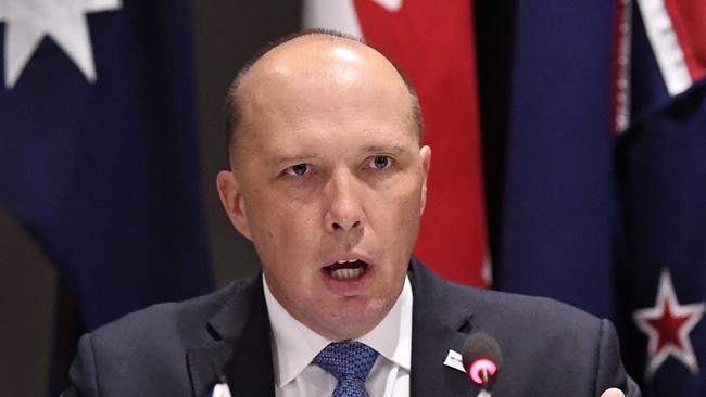 Home Affairs Minister Peter Dutton. Picture: AAP/Dave Hunt