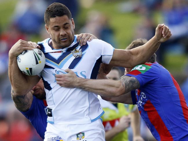 Jarryd Hayne is poised to really cut loose after being handed the No. 1 jersey. Picture: AAP