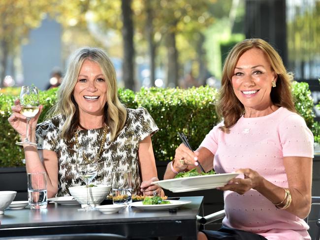 MELBOURNE, AUSTRALIA - Herald Sun  MARCH 21ST, 2022 : Judy Romano and Ann Peacock at Nobu, for long lunch feature. Picture : Nicki Connolly