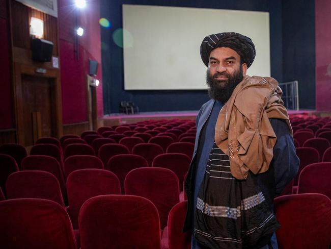 Qari Wali Gul Jawad, Kabul municipality culture director, at the city’s Ariana cinema CHARLIE FAULKNER