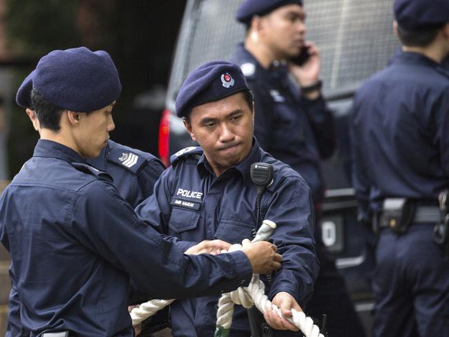 Security across Singapore was beefed up for the historic summit. <br/>Picture: Getty Images