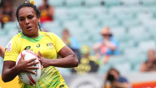 Mahalia Murphy was the only player to score for the Aussies against New Zealand in Las Vegas.