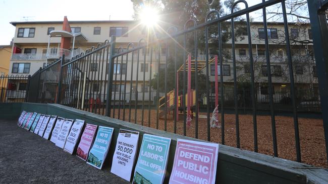 The Northcote public housing estate faces demolition. Picture: Alex Coppel