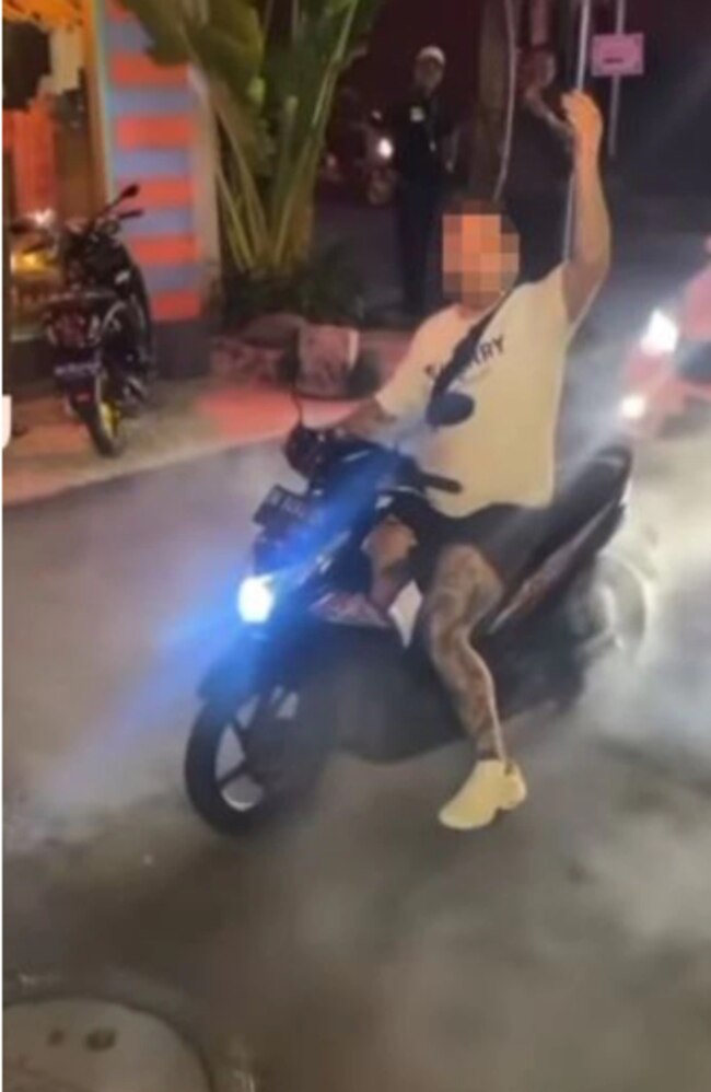 Here an Aussie man coped backlash for doing a burnout in the middle of a busy street. Bali is now looking at a possible ban on foreigners from riding motorbikes.