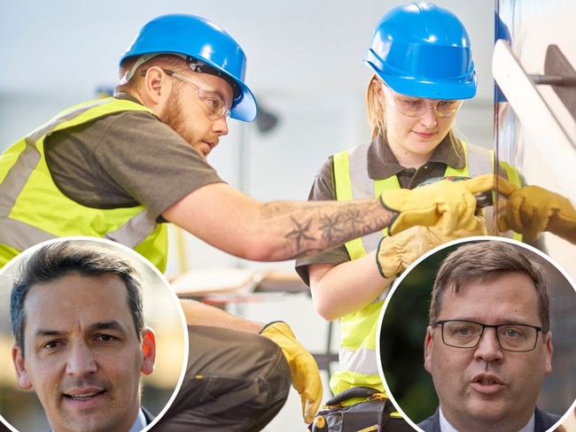 Building apprenticeships will become “fee free” from next year, authorities will announce as a bitter political row erupted over “misleading” vocational training data.