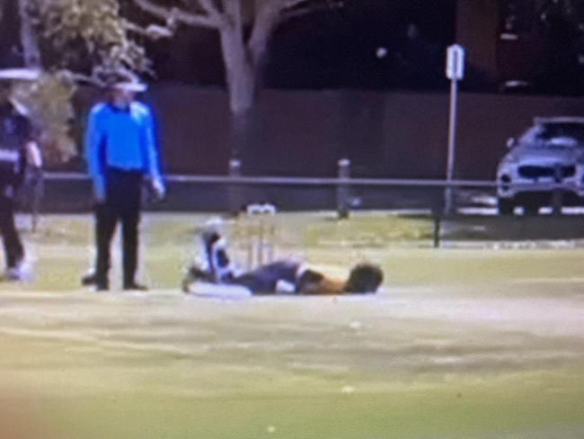 Premier batsman collapses on the pitch