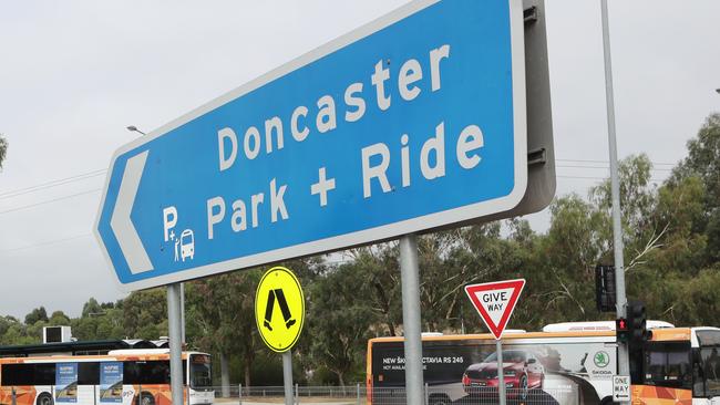 Transdev buses were taken of the Doncaster Park and Ride route recently to meet demand for rail replacement services. Picture: David Crosling