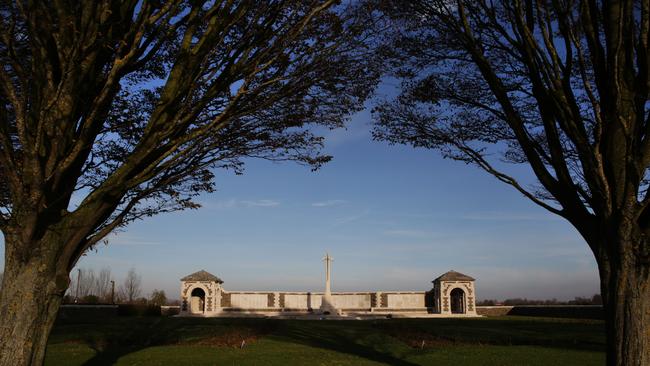 The Fromelles Australian Cemetery and Memorial. More than 7000 were Allies were killed or injured in the battle. Picture: Ella Pellegrini