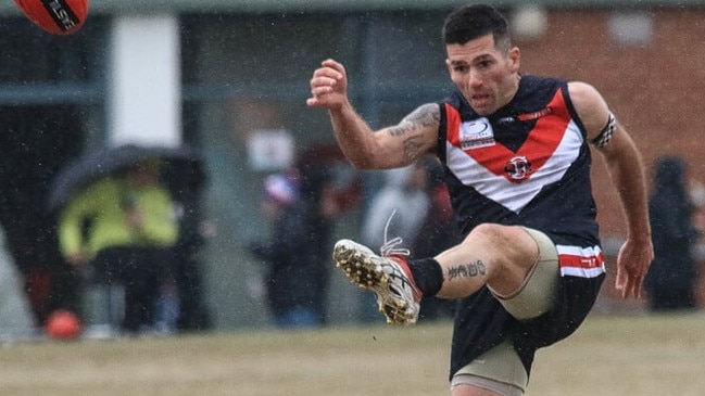 Leigh Odermatt topped the Division 3 goalkicking in 2019 with 67 majors on the way to a flag with South Belgrave. Picture: Davis Harrigan