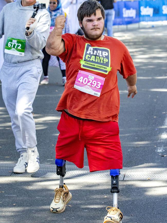 Michael Heynatz at the Bridge to Brisbane 2019. (AAP Image/Richard Walker)