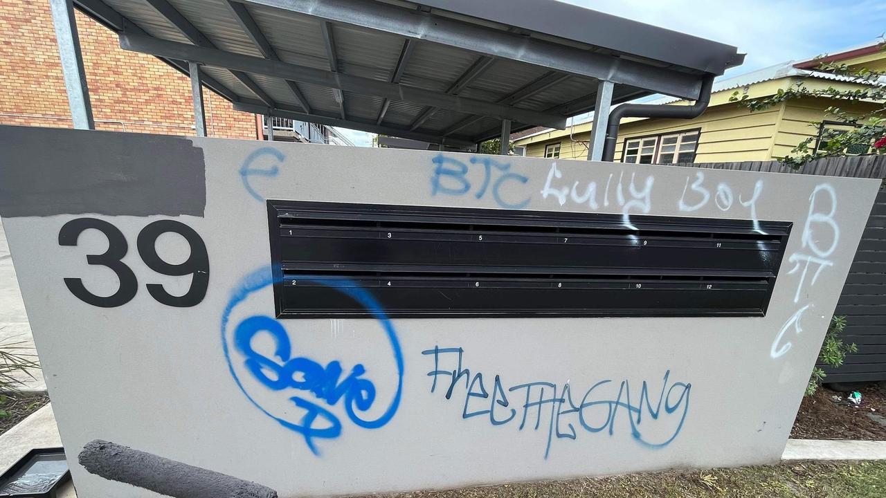 The family made an effort to paint over graffiti but it returned a day later. They say a housing representative told them they should not have painted over it.