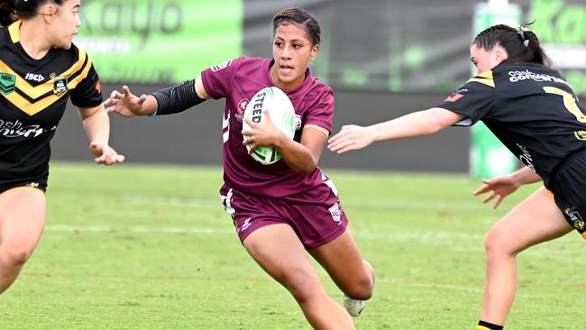 QLD player Esther Pedro from Ipswich SHS. Picture, John Gass