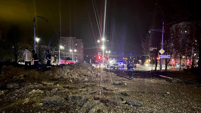 The cause of the explosion remains unclear. Picture: TELEGRAM / @v_v_demidov / AFP