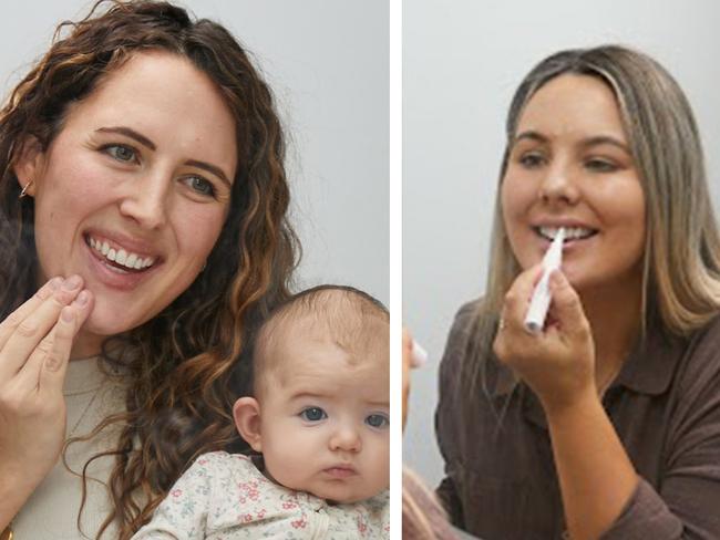 Working Mums Jordan Baido and Miriah Richards spill the secrets on their online shopping hacks to save Aussies hundreds of dollars. Picture: Carly Ravenhall Photography