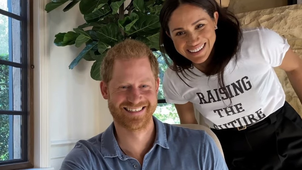 Prince Harry and Meghan Markle in the trailer for The Me You Can't See.