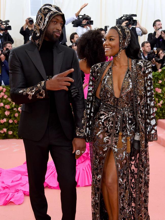 Dwyane Wade and Gabrielle Union. Picture: AFP