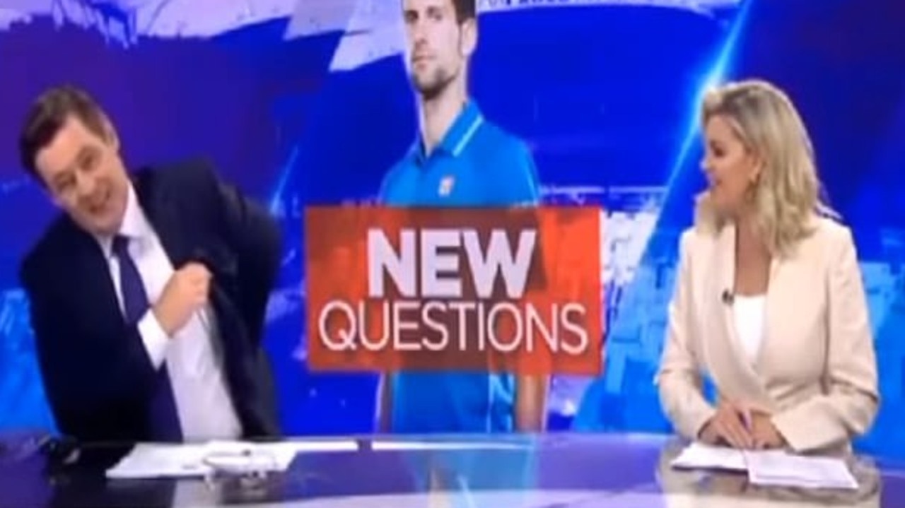 Rebecca Maddern and Mike Amor were caught ripping into Djokovic in leaked footage.