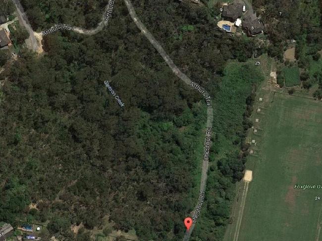 Proposed site for a 49-home development on Chestnut Rd in Mt Colah. Picture: Google Maps