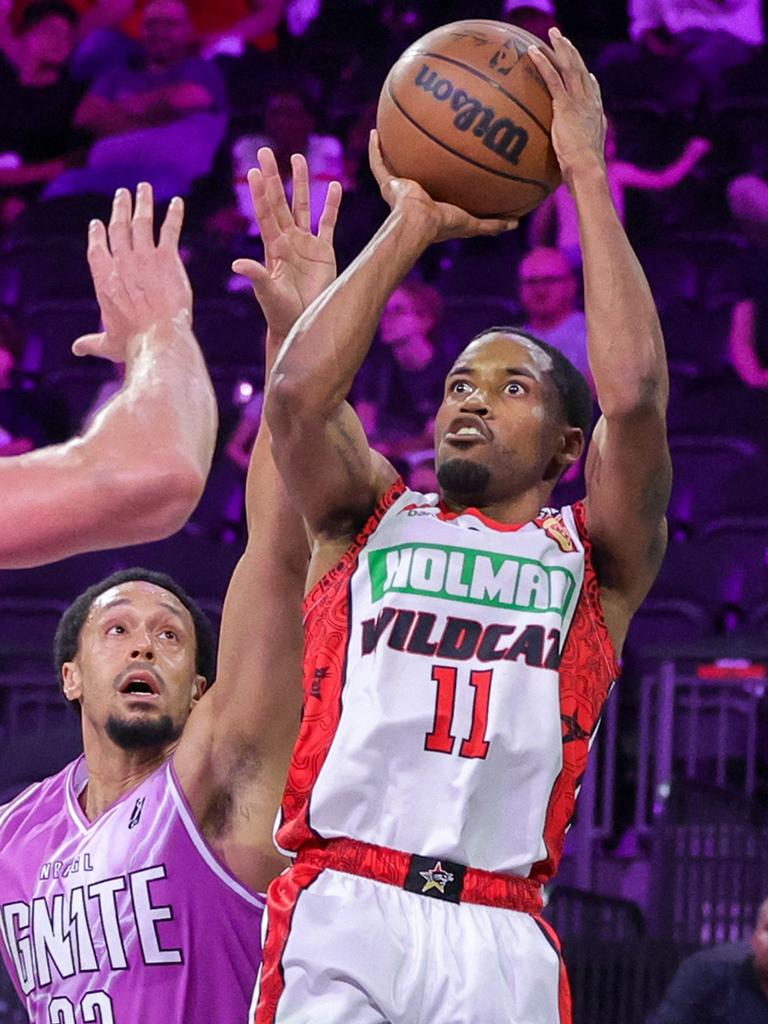 Bryce Cotton torched G League Ignite for 40 points in Las Vegas on Saturday. Picture: Getty Images/AFP