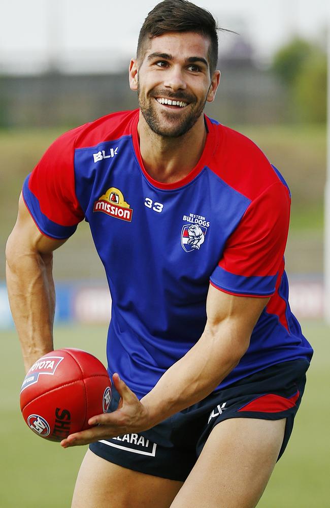 Mature-age Western Bulldogs recruit Marcus Adams has been a revelation this season. Picture: Colleen Petch