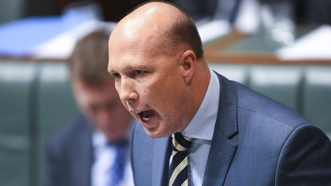 Home Affairs Minister Peter Dutton. Picture: AAP