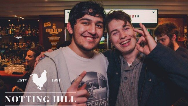 These two mates clearly enjoyed the festivities at The Nott on July 25, 2016. Picture: Tom Solari/Notting Hill Hotel Facebook page.