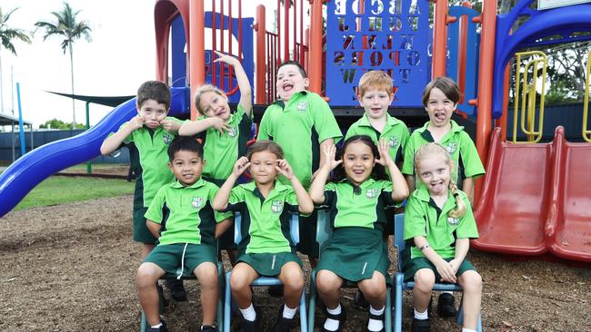 Coombabah SS MFY21 - Class C .PREP C BACK ROW (L-R): Yahlee de Haan Agassi, Zarlea Poggi, Leyor Stauber, Blake Vance, Beau O’Rourke FRONT ROW (L-R): Rohan Cerera, Aisha Wekara, Maia Stone-Pereniki, Lylah Doyle Photograph : Jason O'Brien